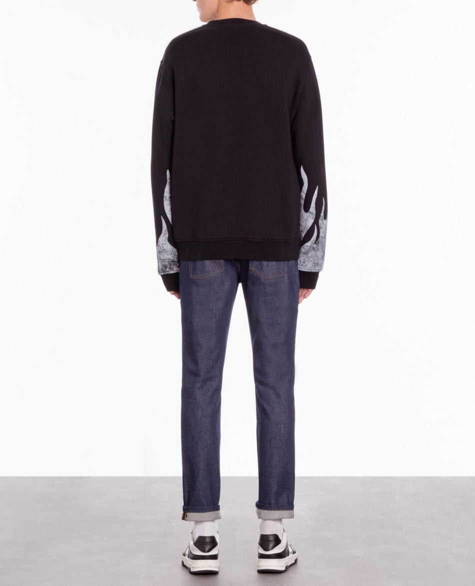 The Kooples - Sudadera con estampado The Kooples de llamas + llamas en las mangas - Hombre