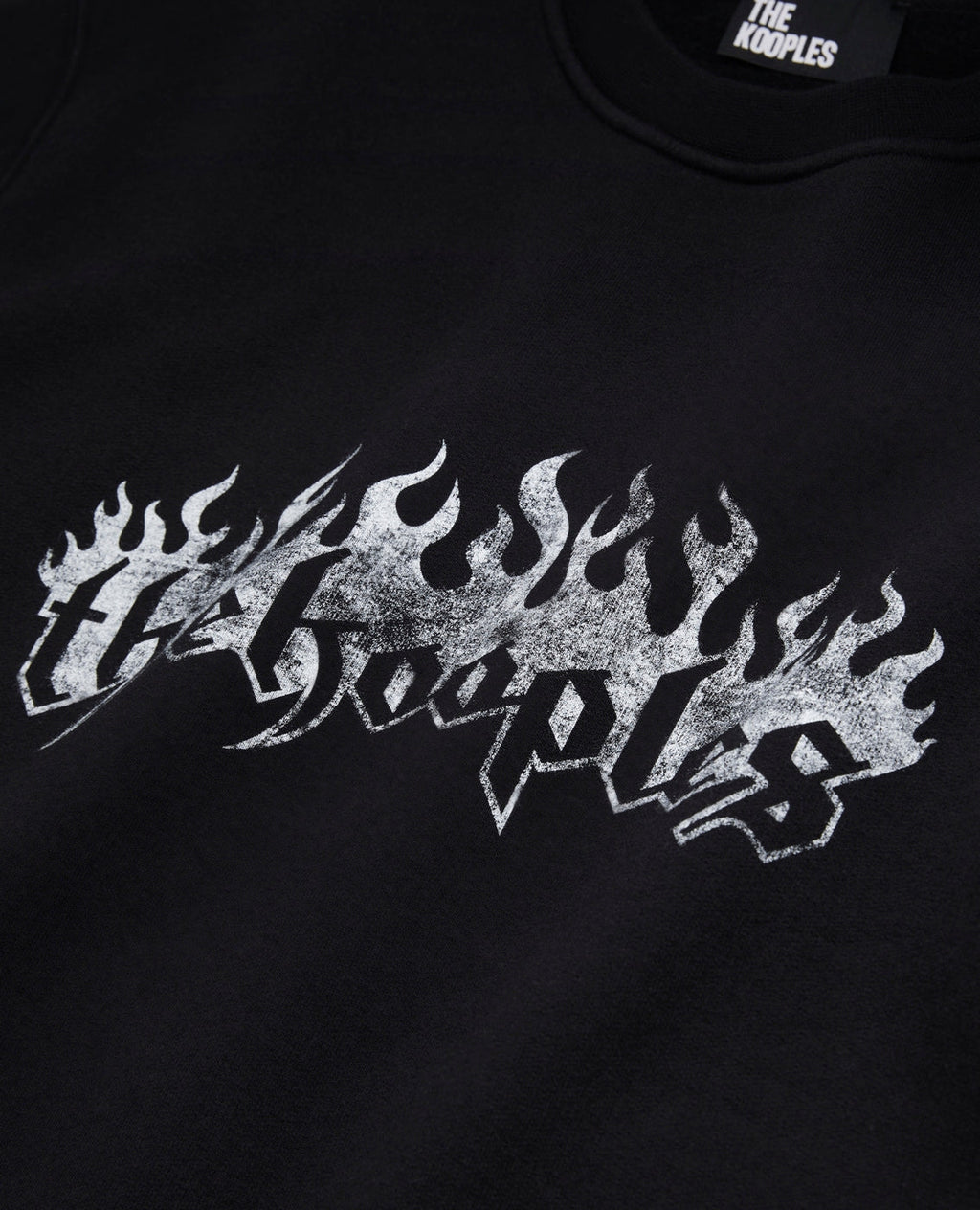 The Kooples - Sudadera con estampado The Kooples de llamas + llamas en las mangas - Hombre