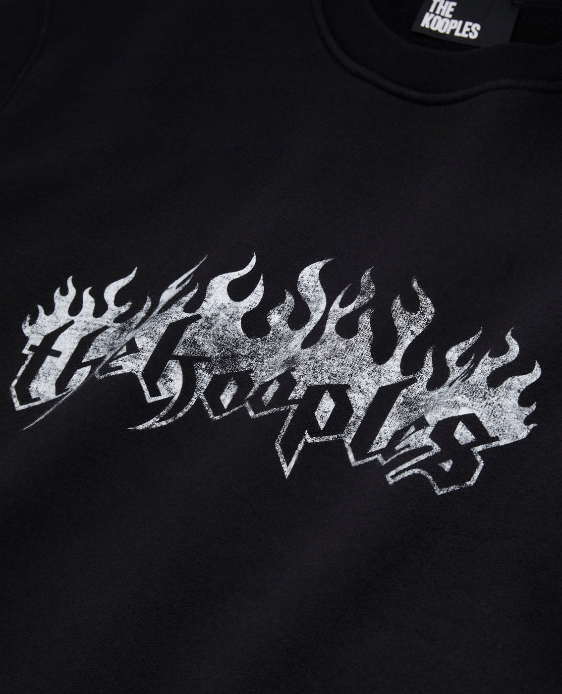 The Kooples - Sudadera con estampado The Kooples de llamas + llamas en las mangas - Hombre