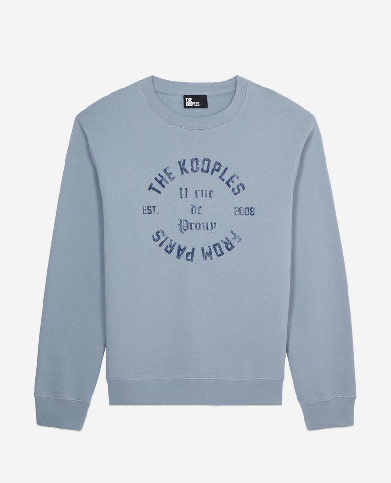 Sudadera Con Estampado De Escudo En La Parte Delantera - Hombre