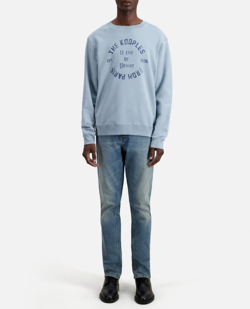 Sudadera Con Estampado De Escudo En La Parte Delantera - Hombre