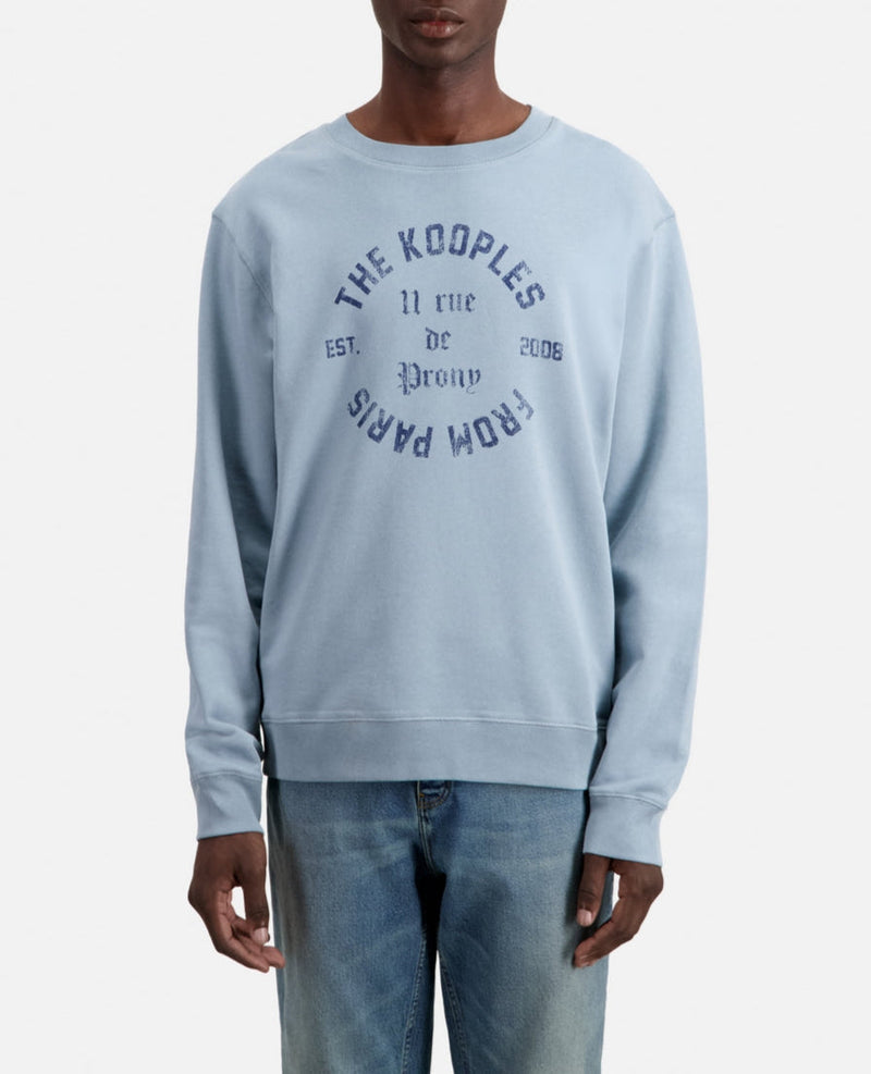 Sudadera Con Estampado De Escudo En La Parte Delantera - Hombre