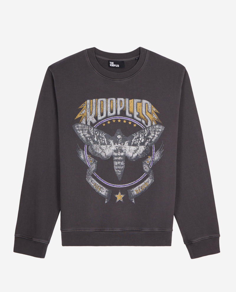 Sweatshirt Avec Print Papillon Devant