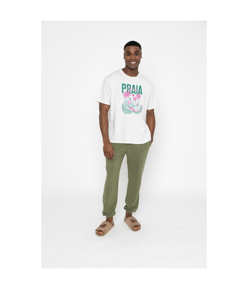 Tshirt Mike Praia - White - Homme