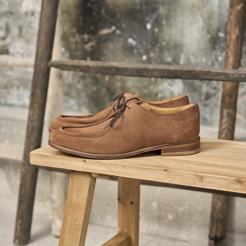 Derbies L'Homme Tranquille Daim Camel