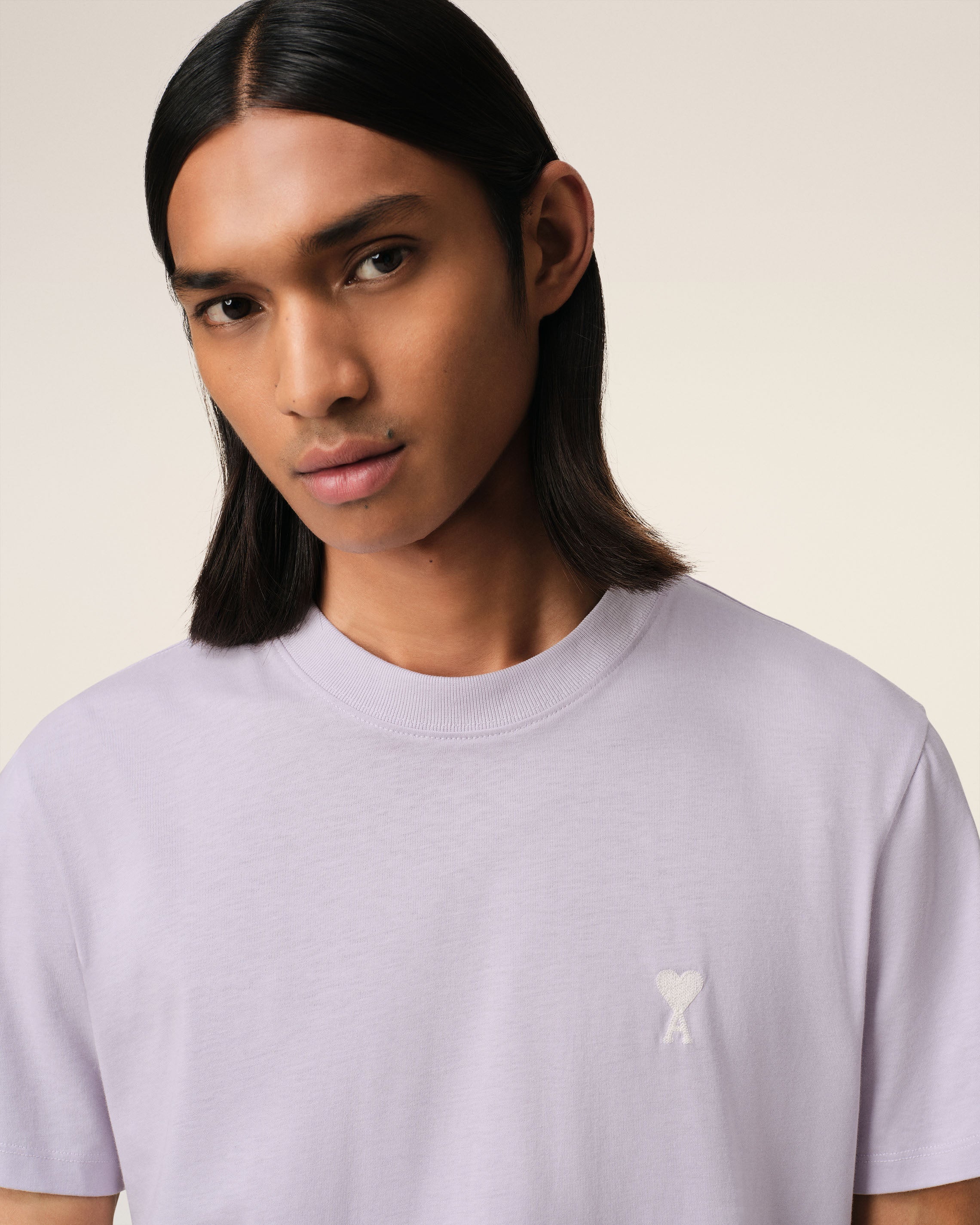 Ami Paris - Ami De Coeur T-Shirt - Lilac