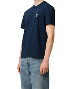 Ami Paris - Camiseta Ami De Coeur – Azul Blanco