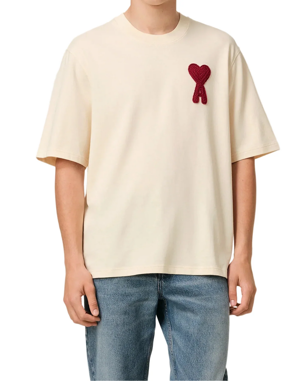 T-Shirt Patch Ami De Coeur – Ami Paris – Röd