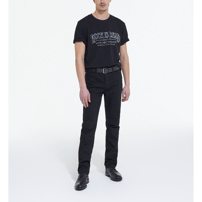 The Kooples - T-Shirt Mc Rock Is Dead - Black Washed - Homme