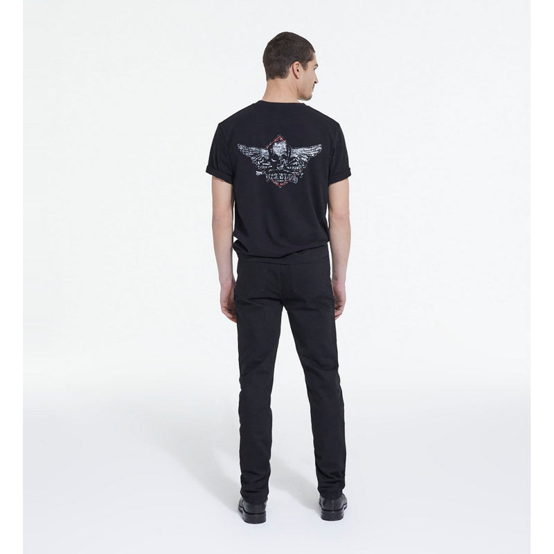 The Kooples - T-Shirt Mc Rock Is Dead - Black Washed - Homme