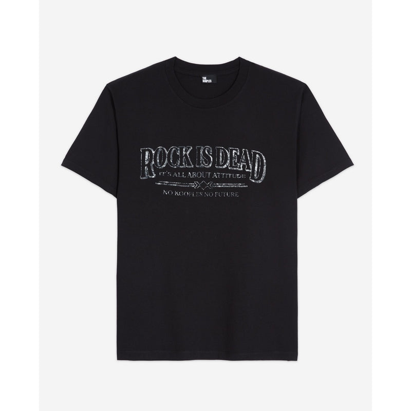 The Kooples - T-Shirt Mc Rock Is Dead - Black Washed - Homme