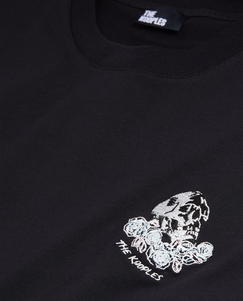 T-Shirt Manches Courtes Broderie Skull - Homme