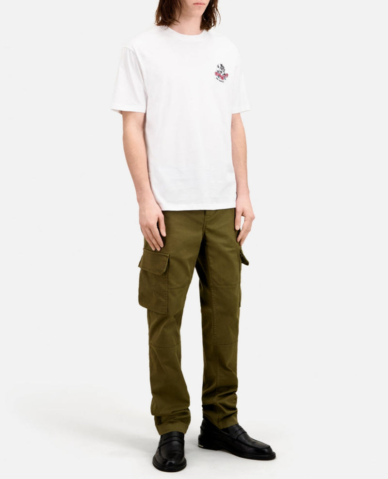 T-Shirt Manches Courtes Broderie Skull - Homme