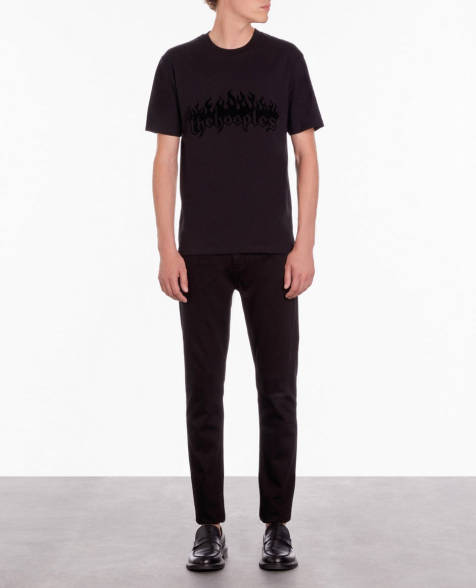 The Kooples - Short Sleeve T-Shirt With The Kooples Flames Print - Men