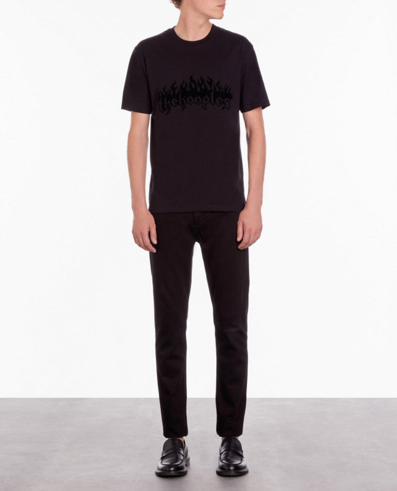 T-Shirt Manches Courtes Avec Print The Kooples Flammes - Homme
