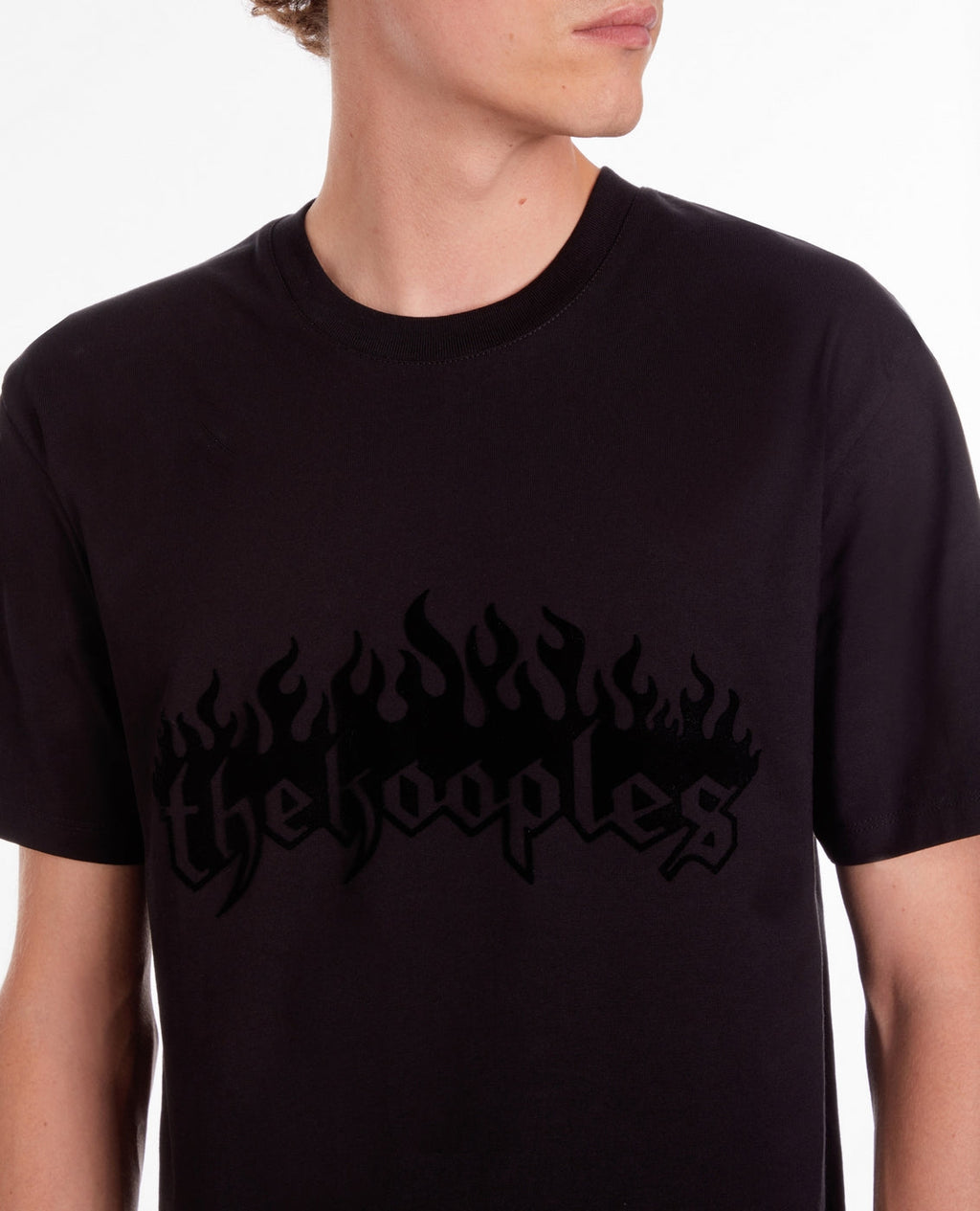 The Kooples - Short Sleeve T-Shirt With The Kooples Flames Print - Men