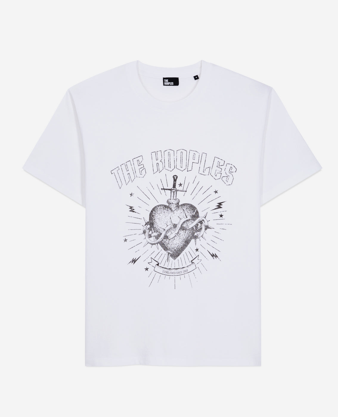 The Kooples - T-Shirt Manches Courtes Avec Print Coeur - Homme