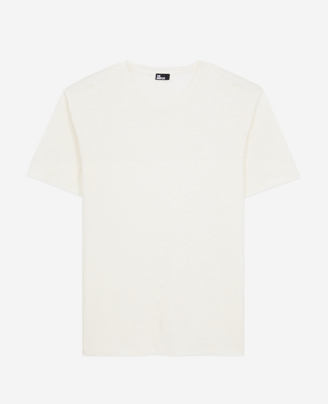 The Kooples - Camiseta Manga Corta De Lino Con Bordado En El Pecho - Hombre