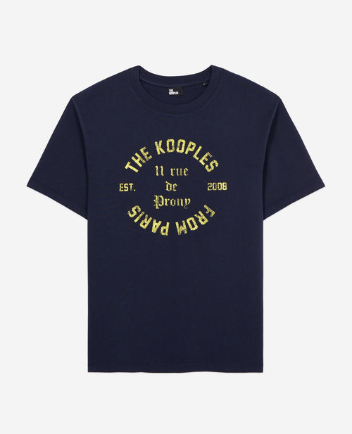 The Kooples - T-Shirt Manches Courtes Avec Print Blason Devant - Homme