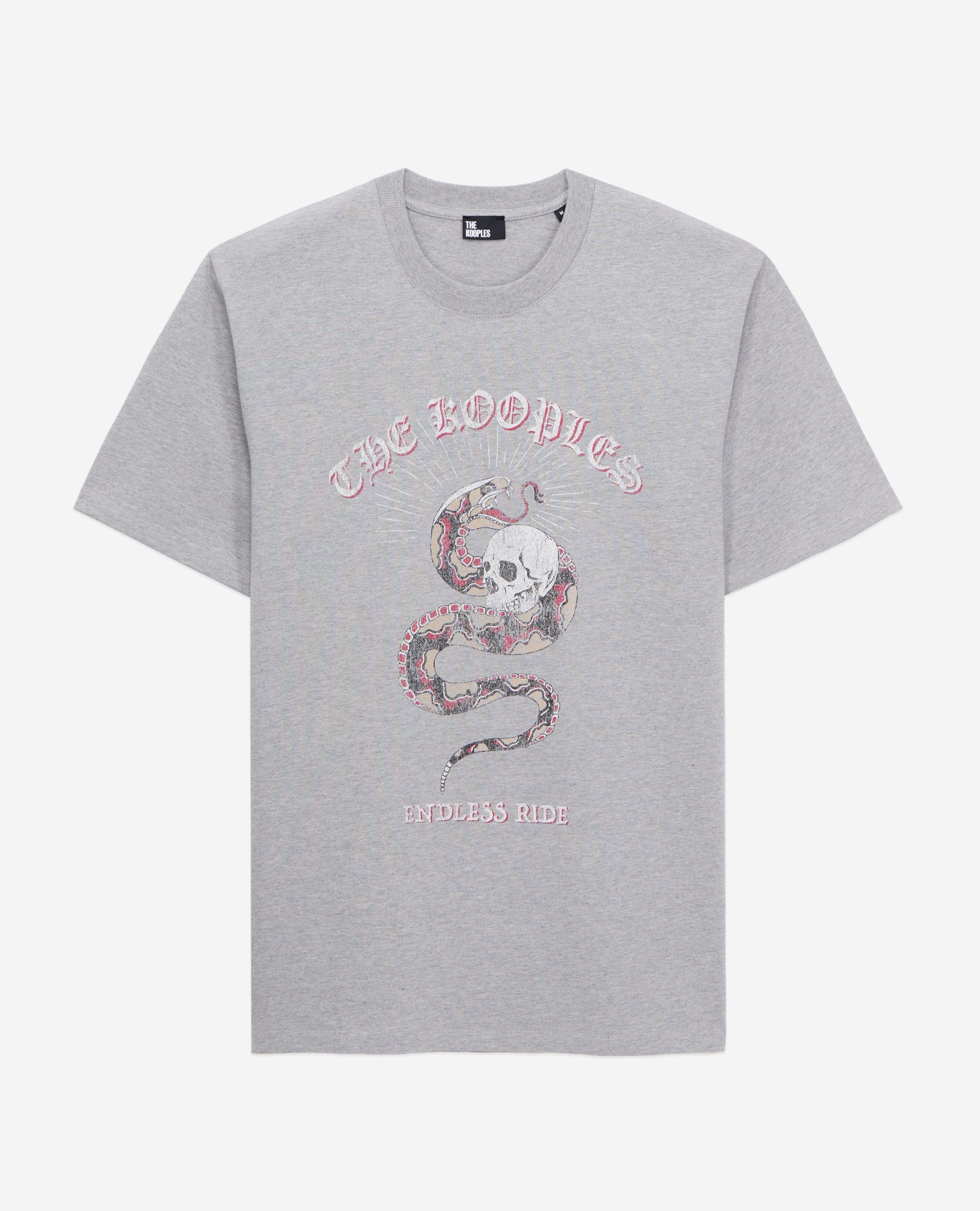 The Kooples - Camiseta de Manga Corta con Estampado de Serpiente