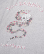 The Kooples - Camiseta de Manga Corta con Estampado de Serpiente