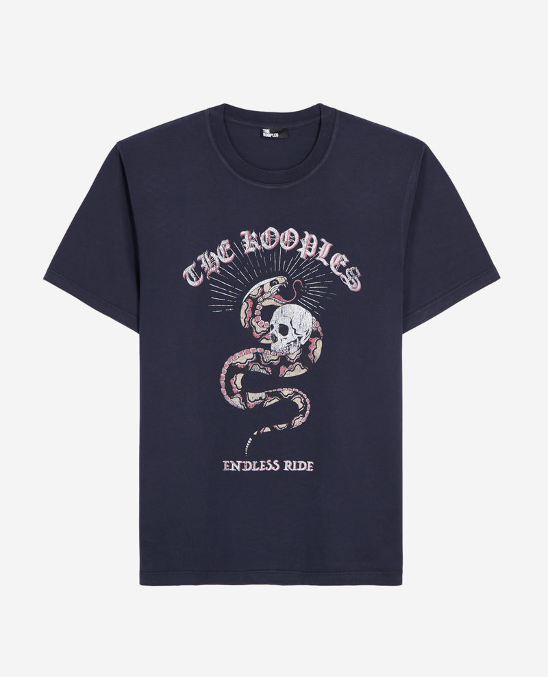 T-Shirt Manches Courtes Avec Print Snake