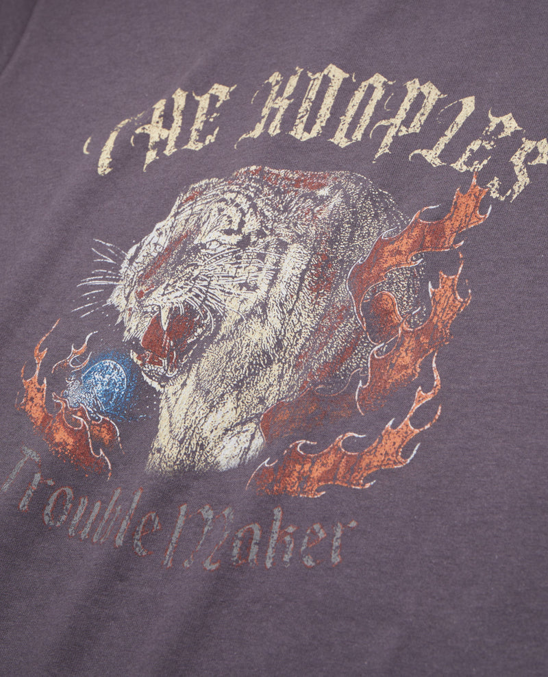 T-Shirt Manches Courtes Avec Print Tigre Devant