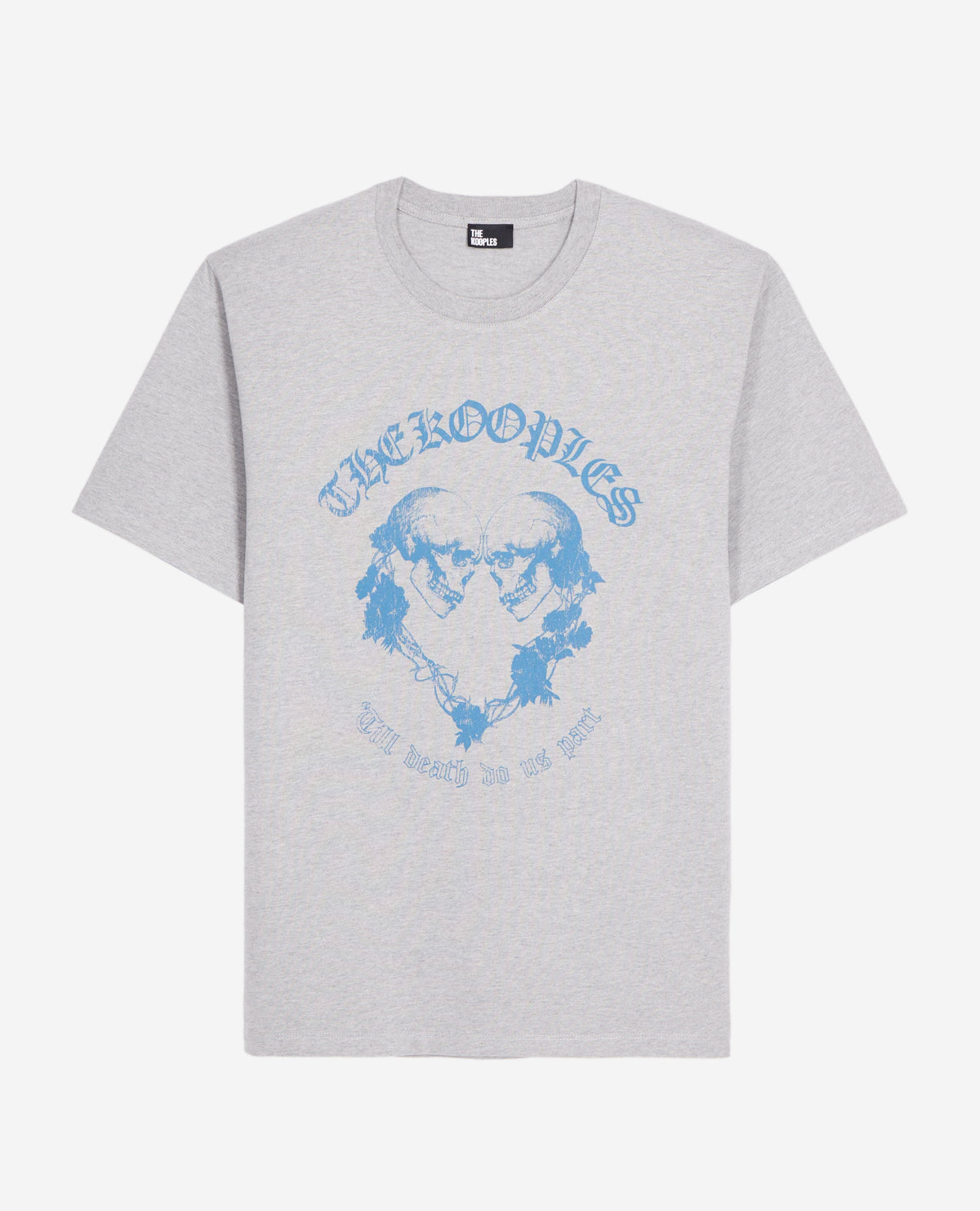 The Kooples - T-Shirt Manches Courtes Avec Print Skull Coeur Devant