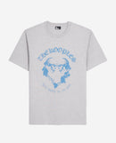 T-Shirt Manches Courtes Avec Print Skull Coeur Devant