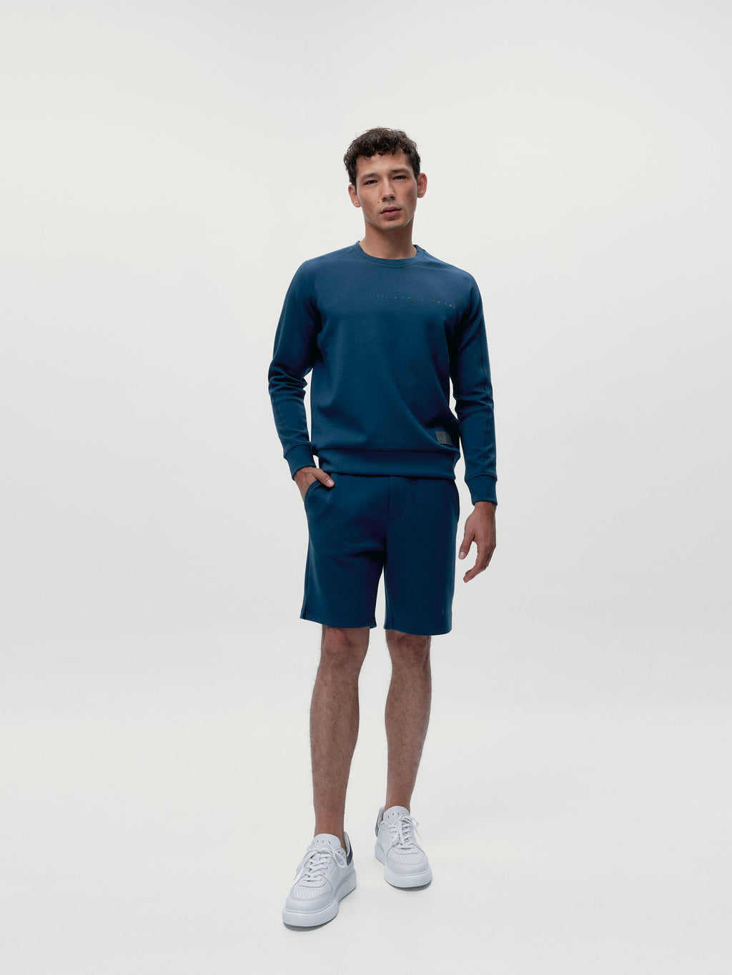 Sweat Hughes - Bleu Mer - Homme