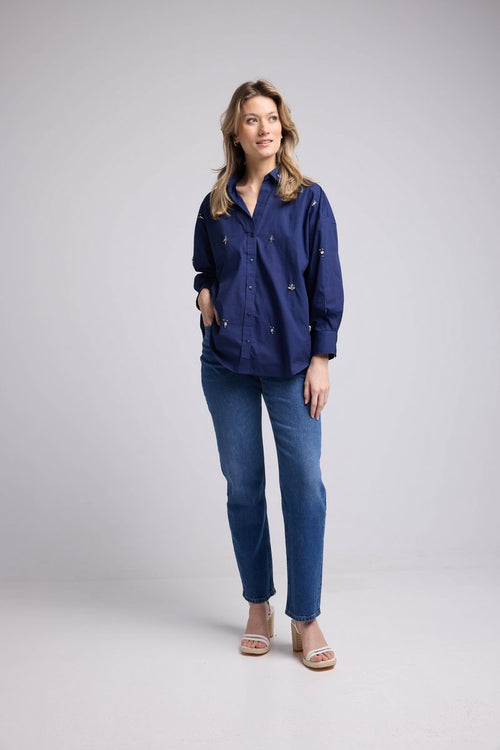 Chemise Manches Longues - Marine