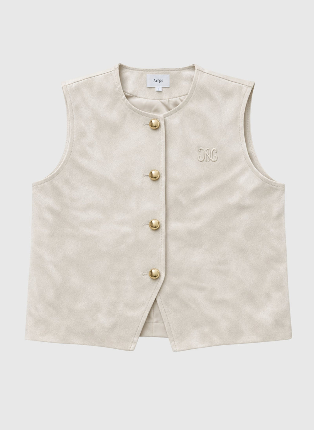 Veste Sans Manches Huliane Ecru