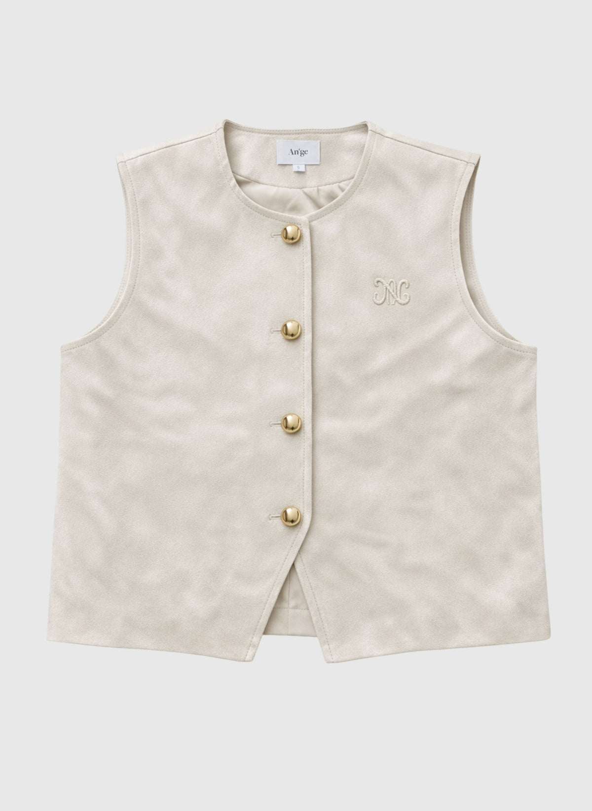 Veste Sans Manches Huliane Ecru