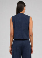 Veste Sans Manches Huliane Indigo