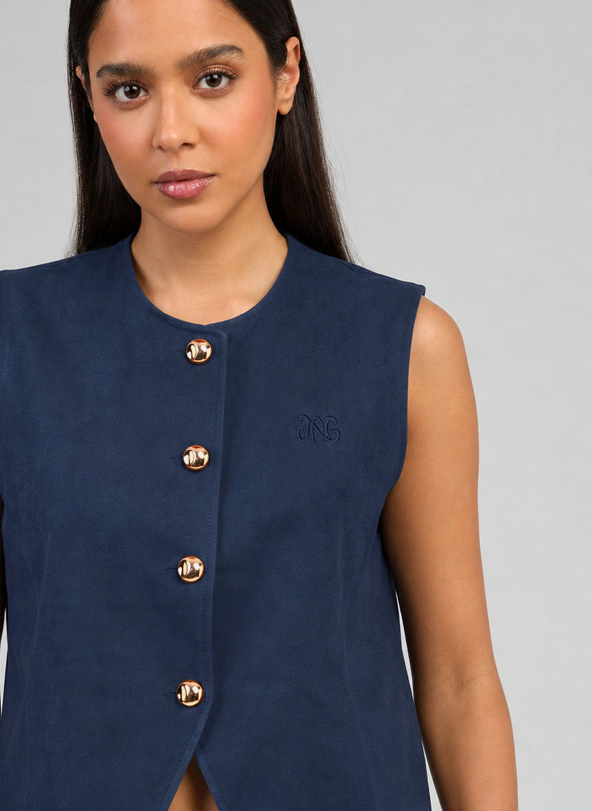 Veste Sans Manches Huliane Indigo