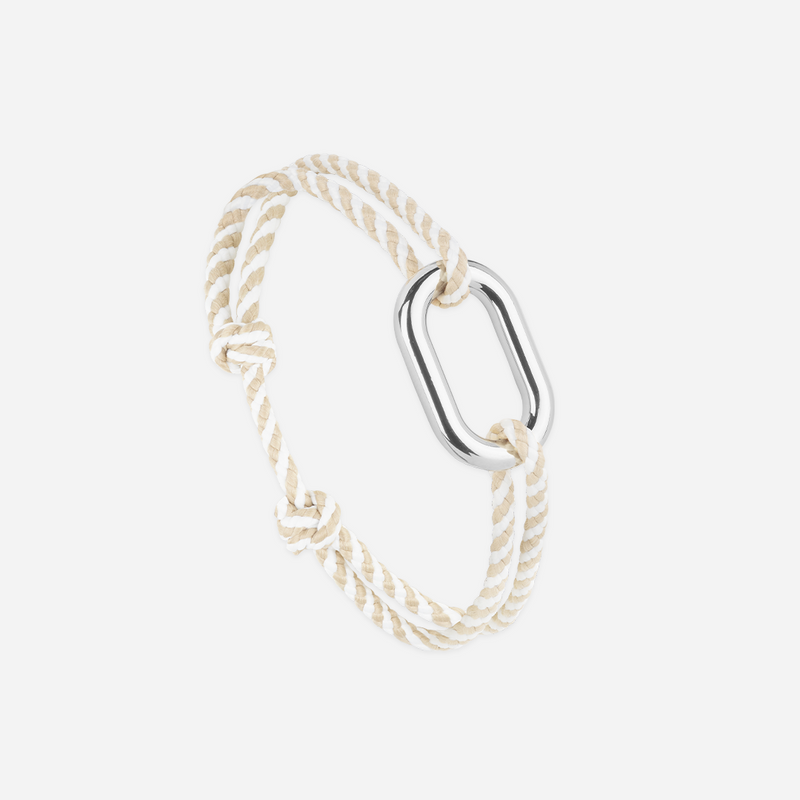 Bracelet Pack Amure X Hune - Bleu Et Beige, Beige Et Blanc