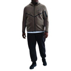 Veste De Survêtement Nike Tech Fleece Full Zip Hoodies - Gris Foncé