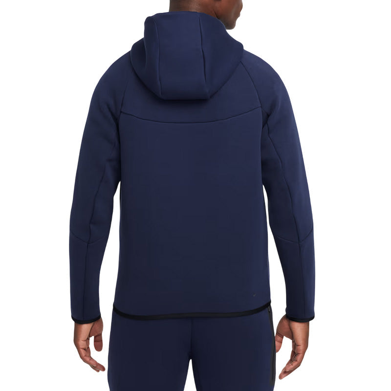 Vestes De Survêtement Nike Tech Fleece Full Zip Hoodie - Bleu Marine, Noir