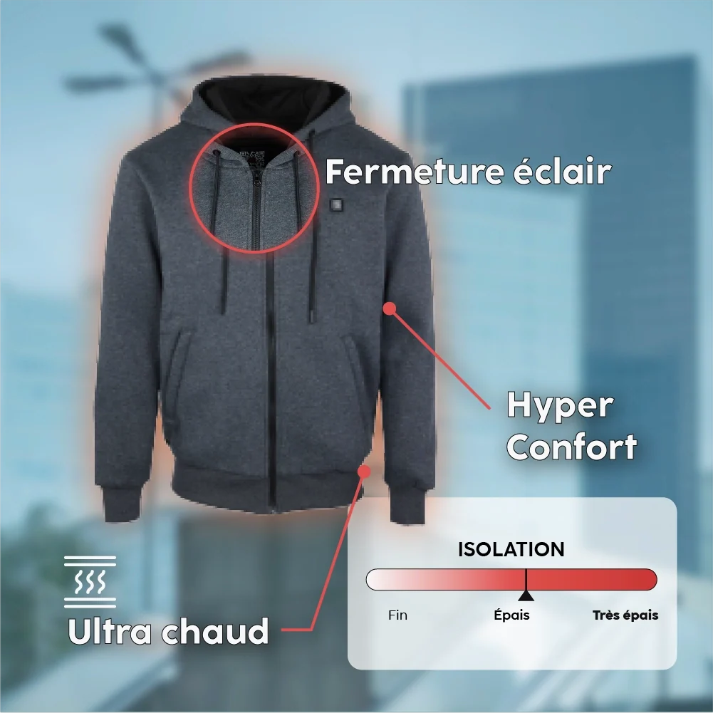 Sweat Chauffant Zippé