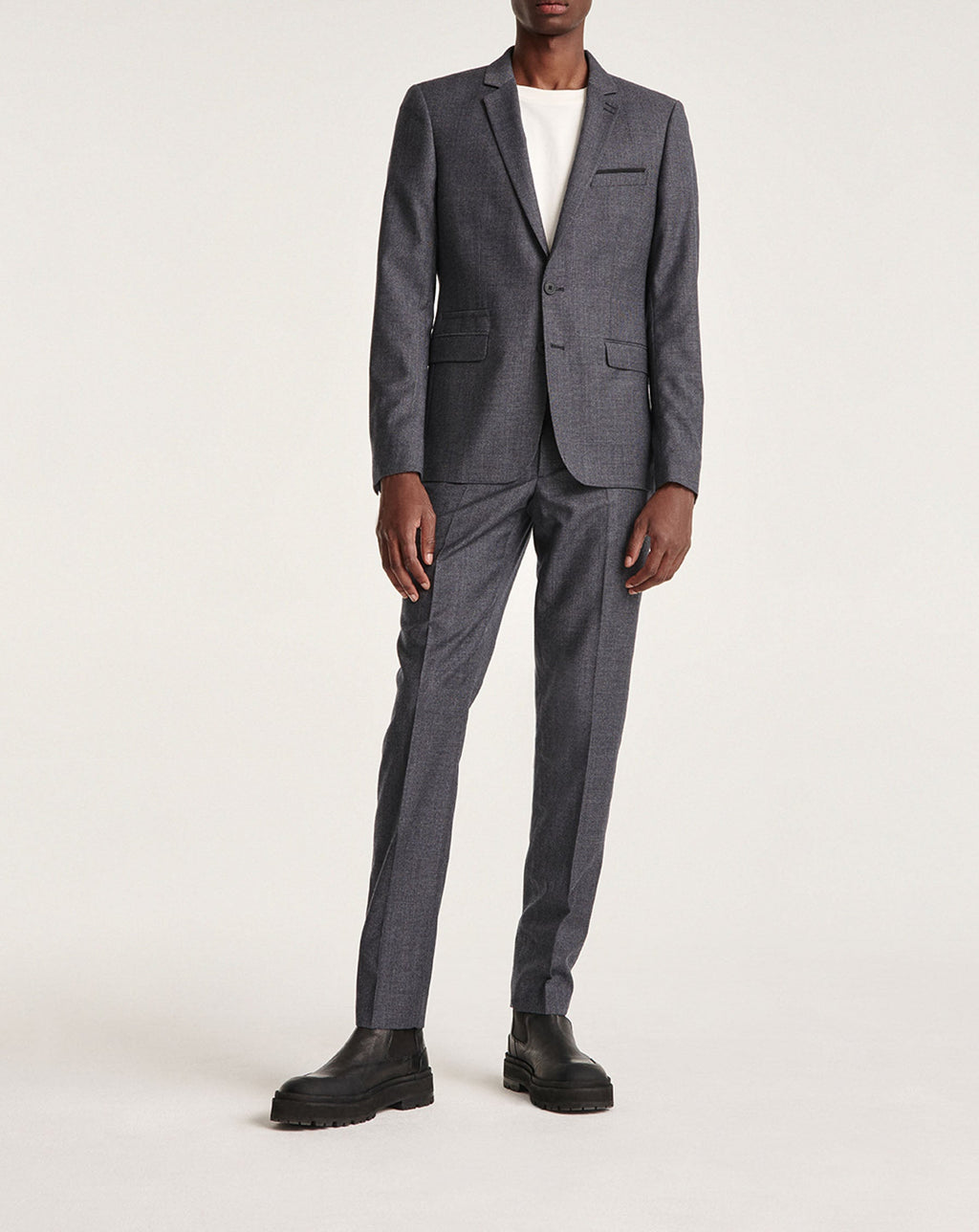 The Kooples - Veste De Costume Laine Gris Slim - Homme