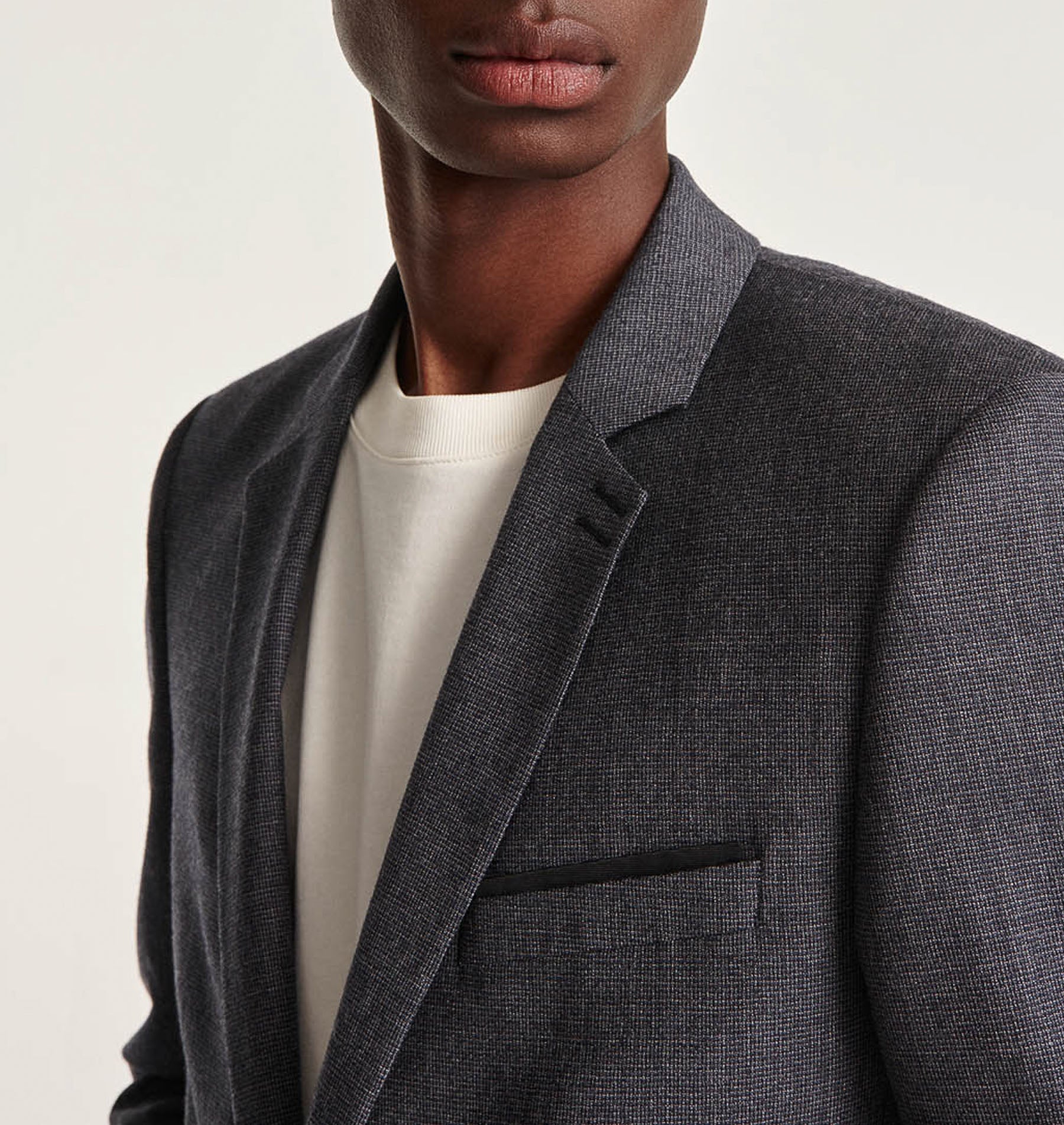 The Kooples - Veste De Costume Laine Gris Slim - Homme