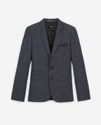The Kooples - Veste De Costume Laine Gris Slim - Homme