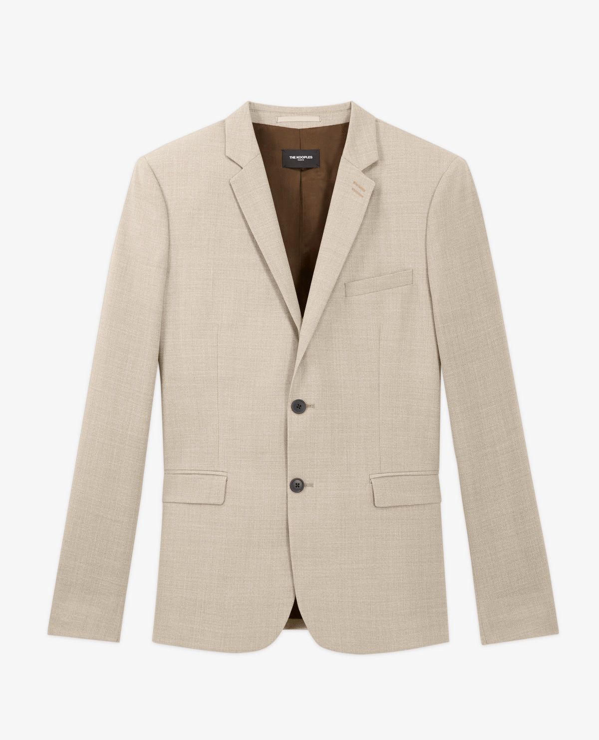 The Kooples - Chaqueta Elegante Beige de Lana con Bolsillos - Hombre