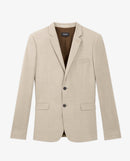 Veste Habillée Beige Laine À Poches - Homme