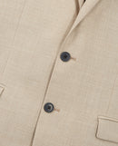 Veste Habillée Beige Laine À Poches - Homme