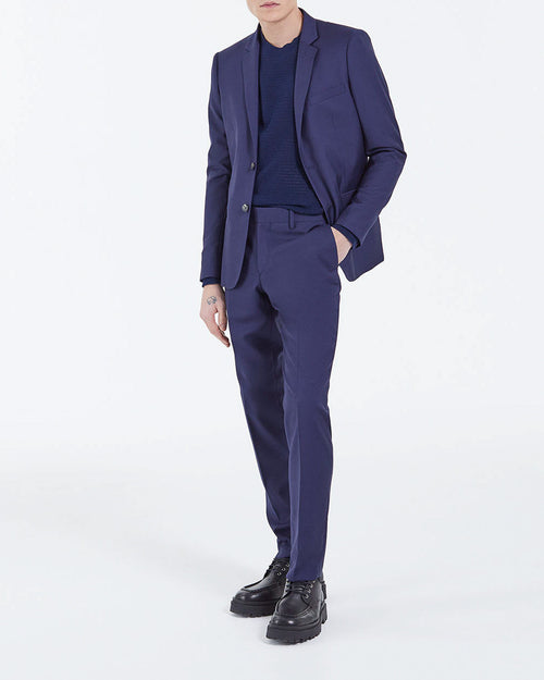 Chaqueta de traje de lana - Azul marino - Hombre