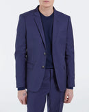 Veste De Costume En Laine - Marine - Homme