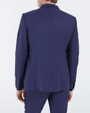 Veste De Costume En Laine - Marine - Homme