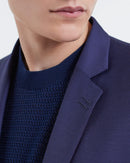 Veste De Costume En Laine - Marine - Homme