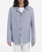 The Kooples - Veste Habillée Bleue À Poches Motif Rayé - Homme